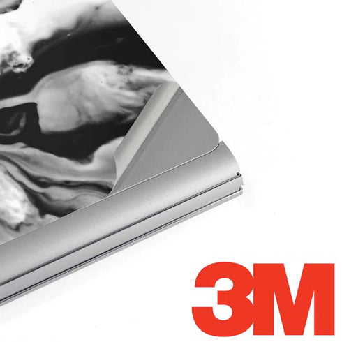 Black and White Marble Ink Surface Book 2 15in Skin